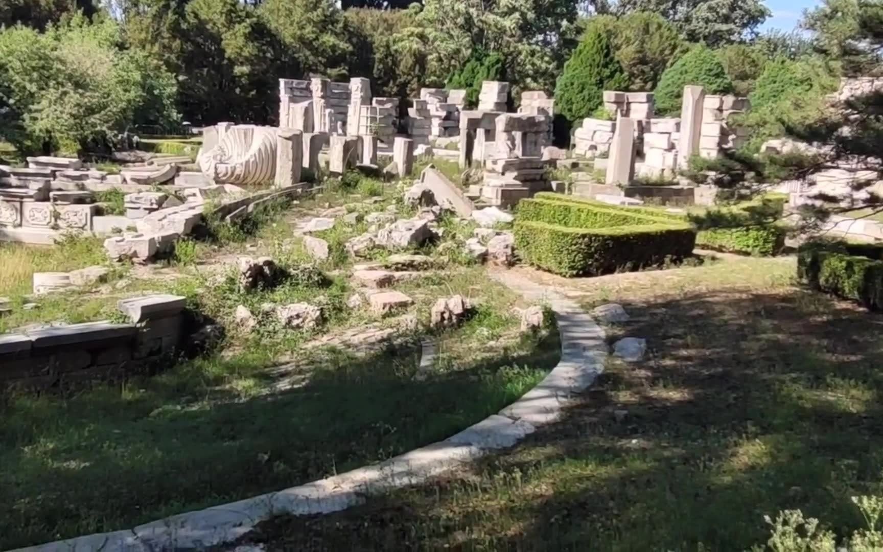 [图]圆明园 海晏堂 能装180吨水的蓄水楼