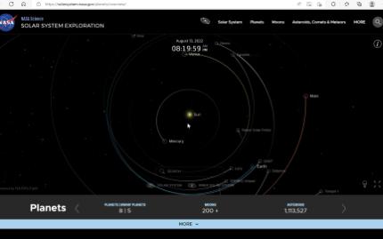 太阳系行星实时位置哔哩哔哩bilibili