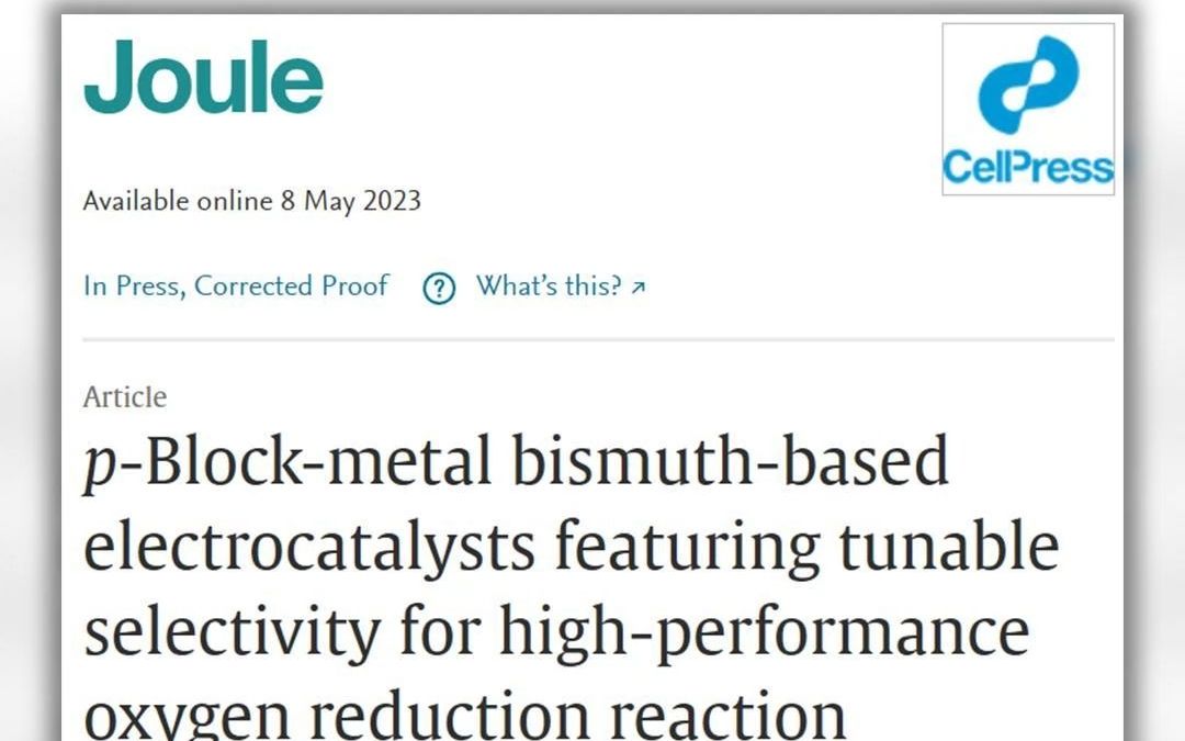 文献分享 |【Joule】清华大学李亚栋院士等:基于p区金属Bi的电催化剂用于高性能氧还原反应哔哩哔哩bilibili