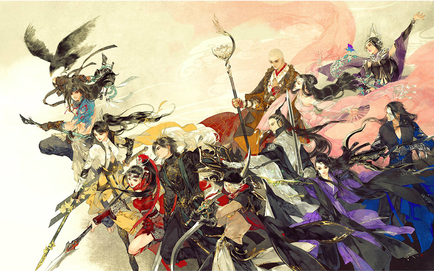 幻灯片系列~~这次找了全民古风的几个小伙伴一起完成了这首歌·~~大家