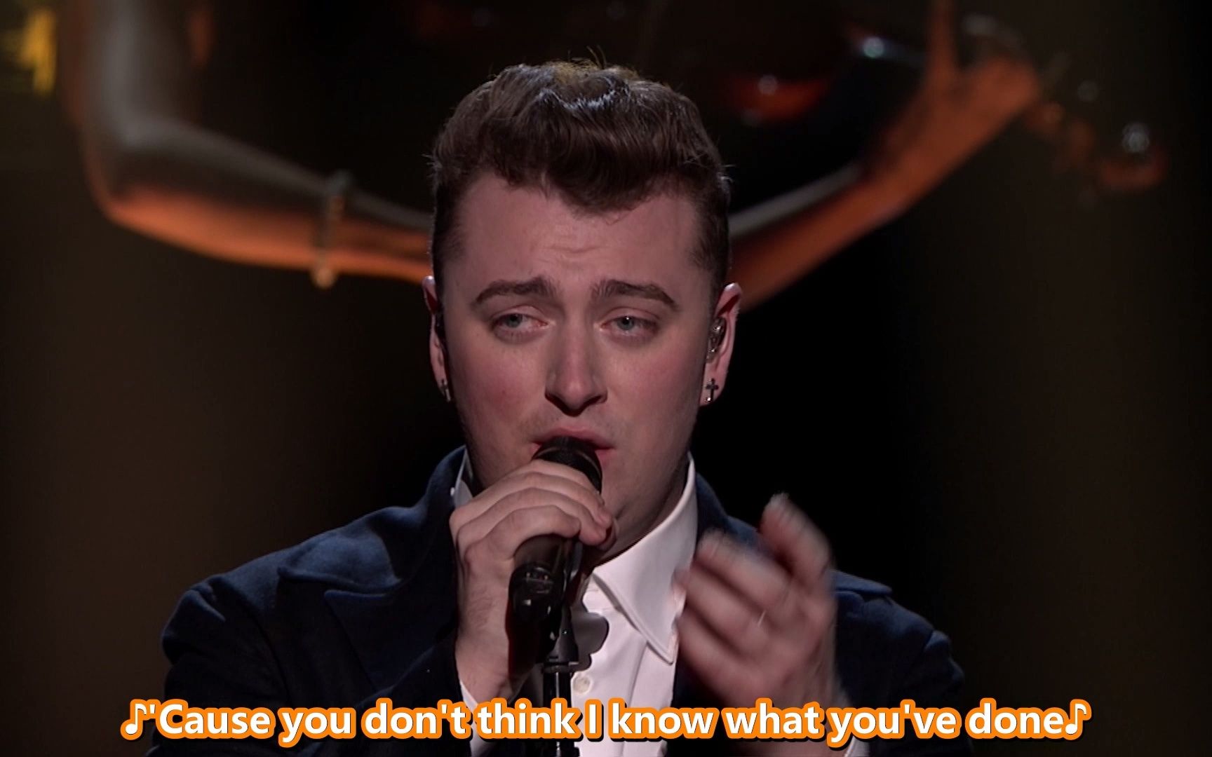 [图]Sam Smith & A$AP Rocky《I'm not the only one》2014 American Music Awards英文字幕 高码率