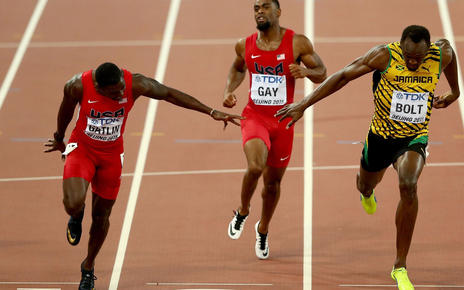 2012伦敦奥运会男子100米半决赛第1组:加特林巅峰放水9秒82_哔哩哔哩