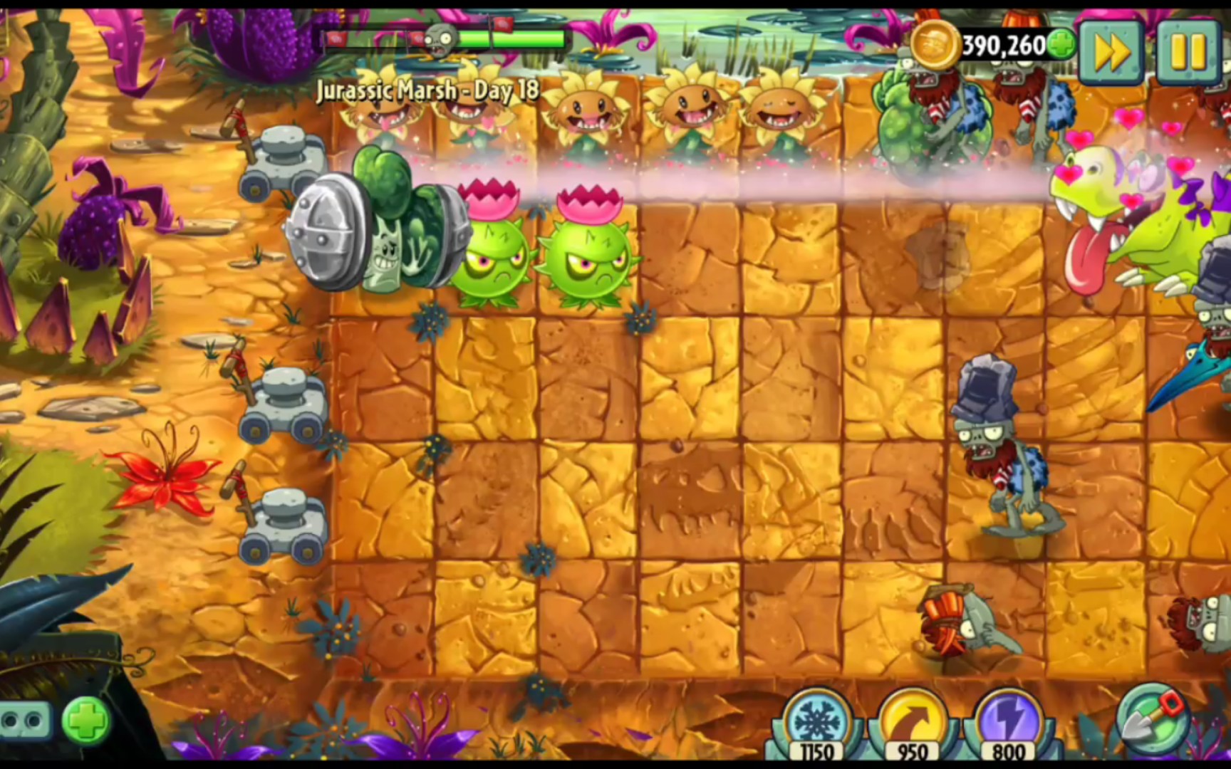 原始世界恐龙 国际版《植物大战僵尸2》细碎