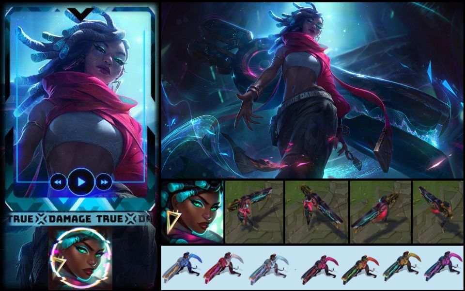 【英雄联盟】新皮肤真实伤害系列-赛娜皮肤演示!