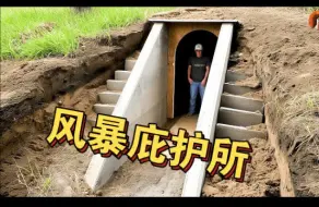 Download Video: 看小哥建造地下安全屋｜龙卷风来了都不怕