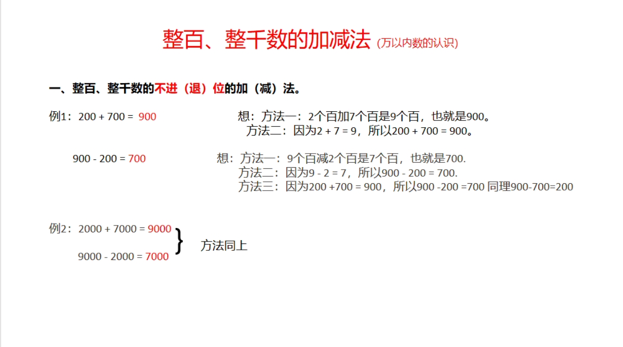 [图]整百、整千数的加减