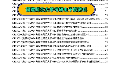 [图]福建师范大学考研电子版资料