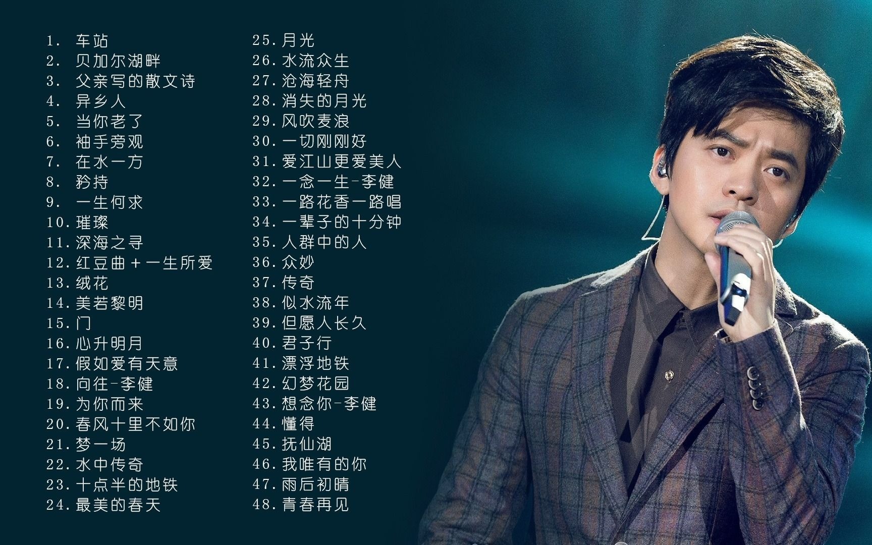 精选李健无损音质百听不厌的歌单合集