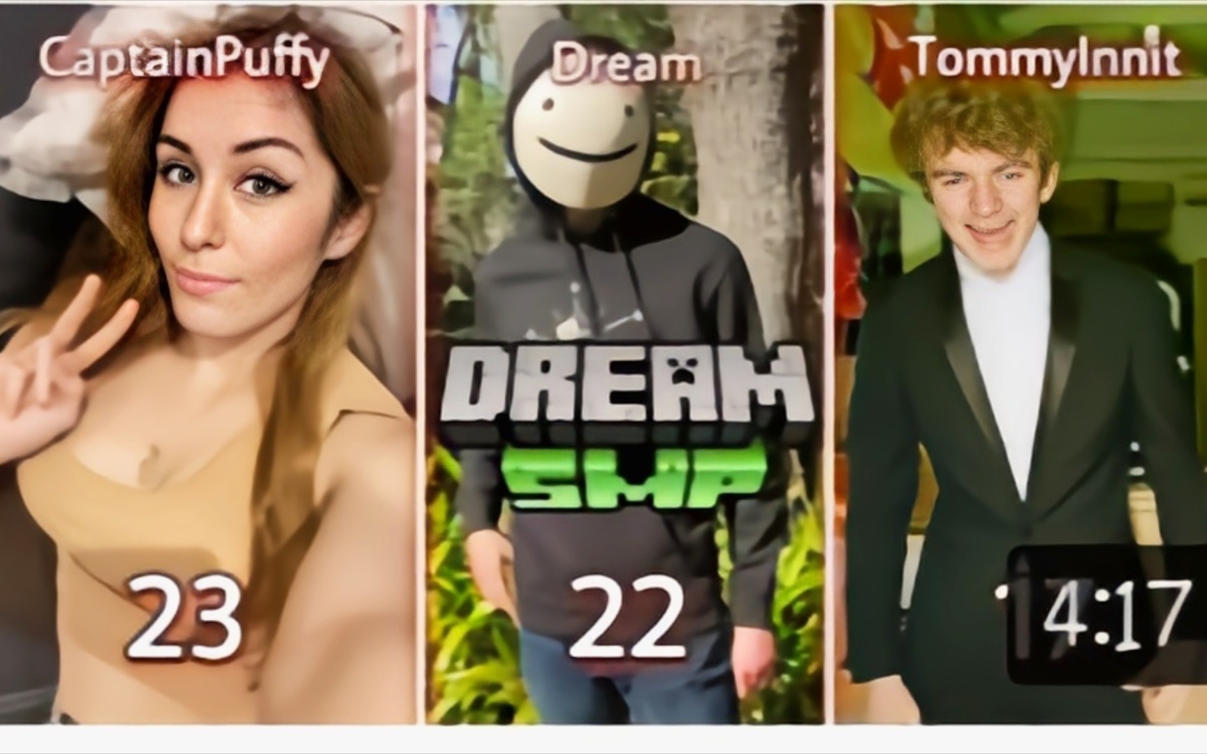 2022年【dream smp】成员年龄从大到小排序