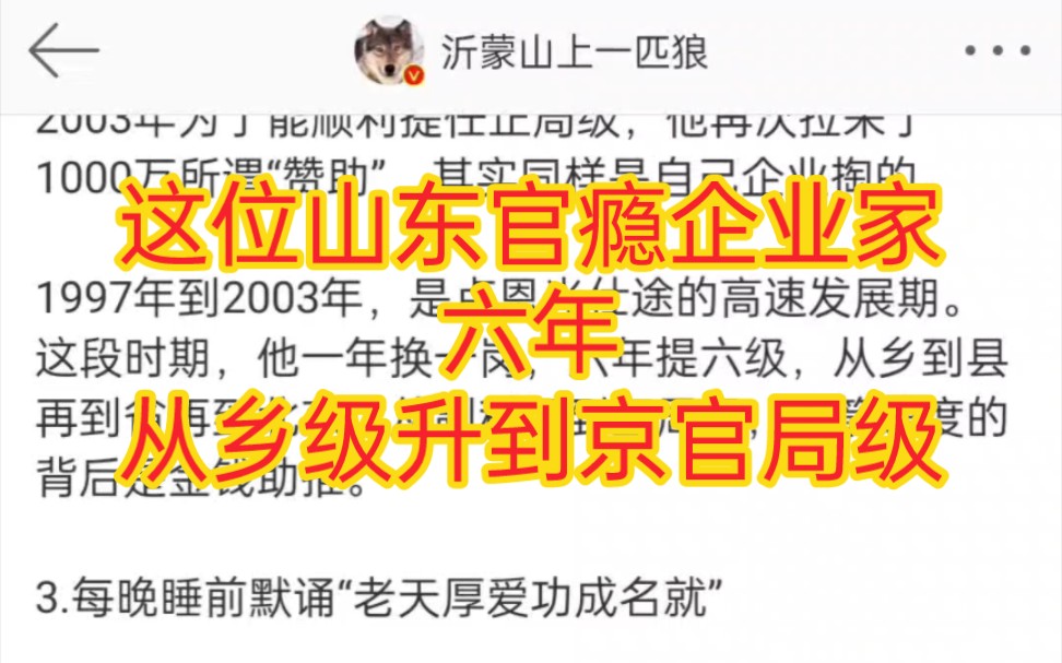 这位山东卢姥爷着实给了各位民企老板开了个大眼,还贿赂啥,自己当得劲哔哩哔哩bilibili