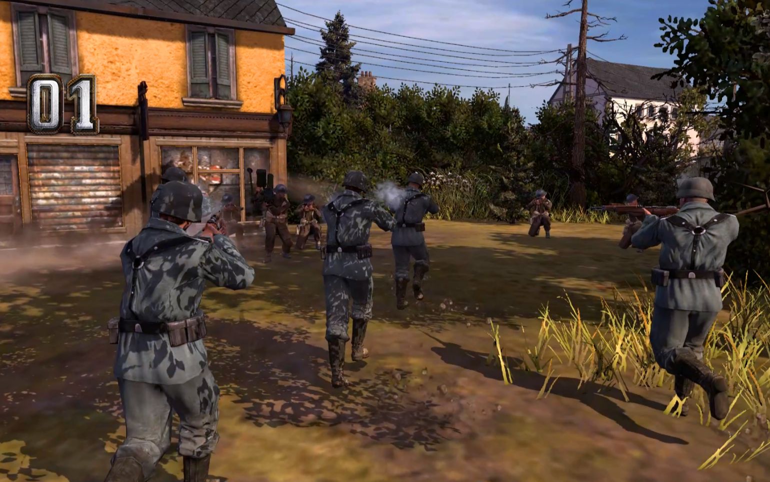 英雄连:机枪手遭遇穿插作战的掷弹兵,重机枪给98k步枪打败了_哔哩哔哩