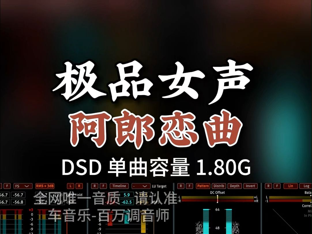 粤语经典,极品女声《阿郎恋曲》DSD完整版1.80G,百万调音师专业录音棚制作,顶级hifi无损音质哔哩哔哩bilibili