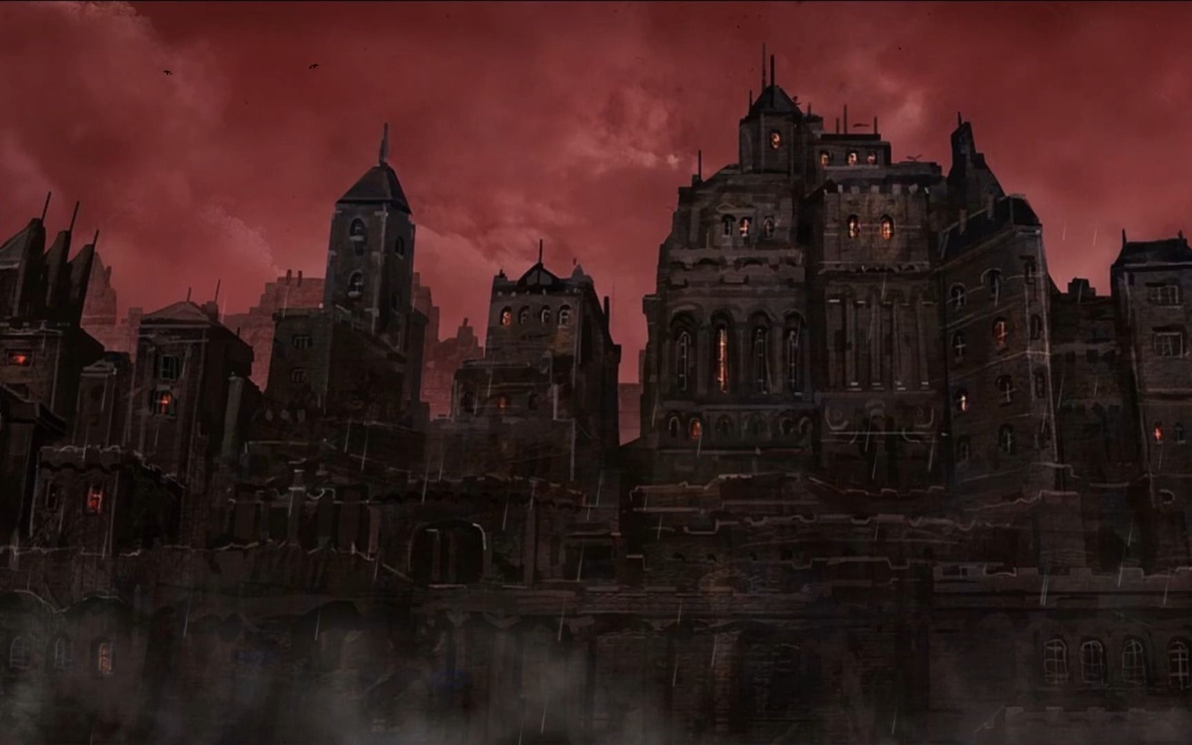 【白噪音】中世纪城堡丨暴风雨之夜丨打雷声&下雨声