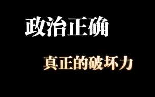 杂论：为什么要鲜明反对“政治正确”！