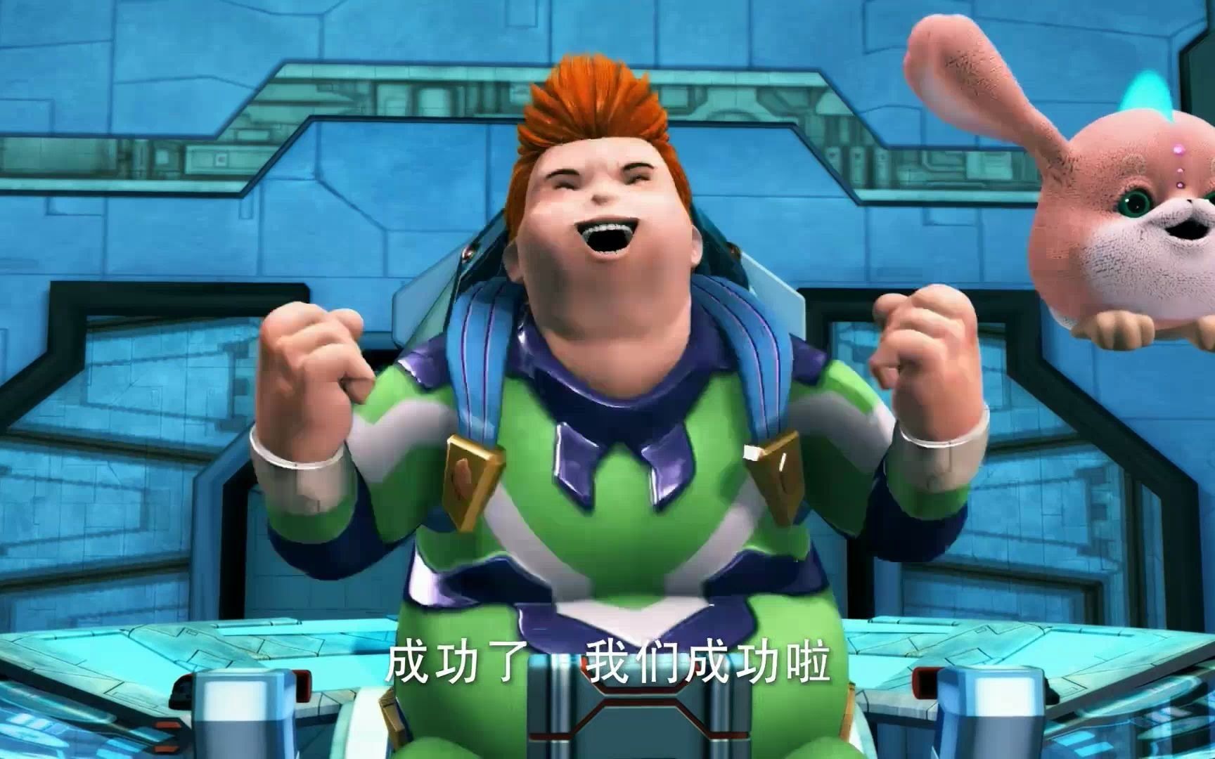 超兽武装超兽武装之仁者无敌胖墩激动到亲了baboo被亲晕了