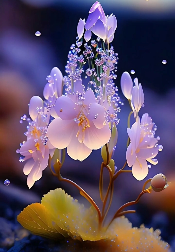 梦幻花朵风景打卡