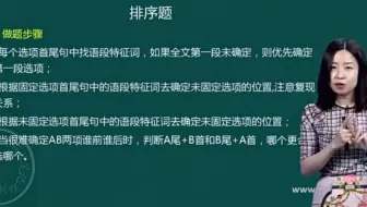 考研英语刘琦 新题型—排序题做题技巧