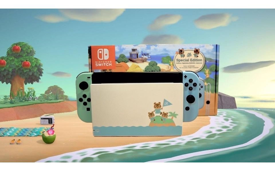 动森任天堂switch动森限定机开箱