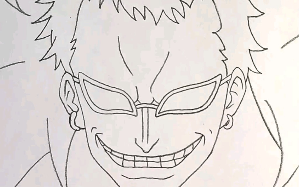 简单画一个多弗朗明哥航海王