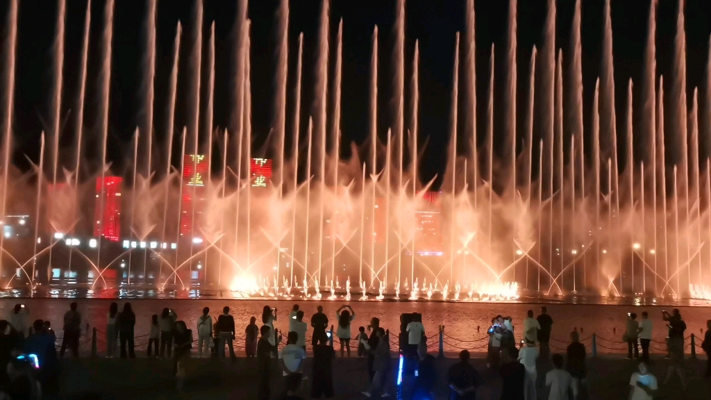 康巴什音乐喷泉——亚洲第一高,太震撼了