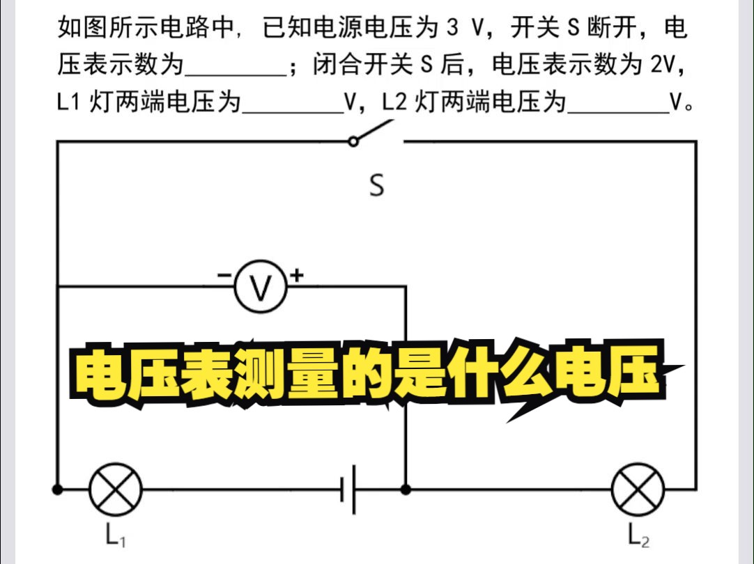 电压表测量的是什么电压哔哩哔哩bilibili