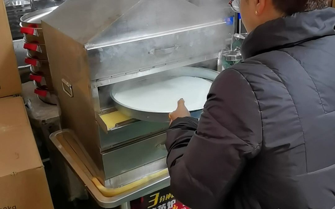 多层蒸凉皮机产量高 抽屉式酿皮蒸箱机智能防干烧 米皮手工制作