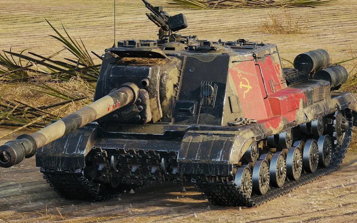 wot坦克世界 isu-152k 一局击毁6辆战车_哔哩哔哩_bilibili