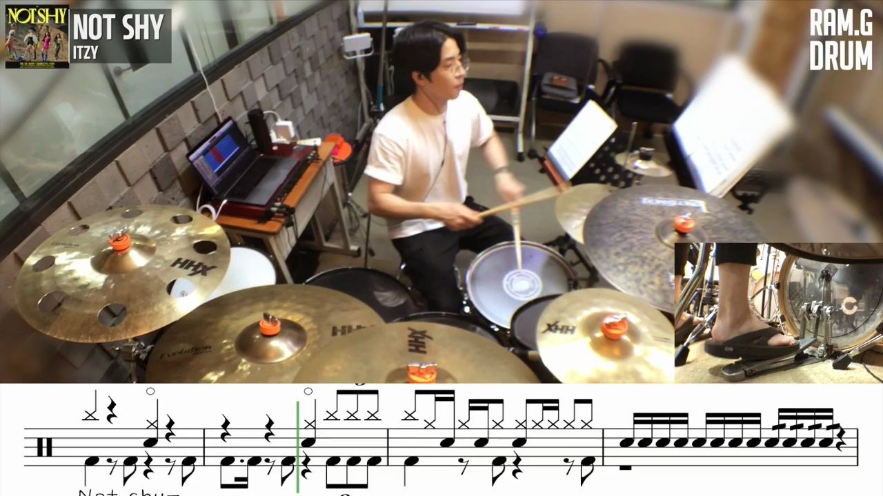 [图]ITZY_-_NOT_SHY_架子鼓-动态鼓谱Kpop_Drumcover