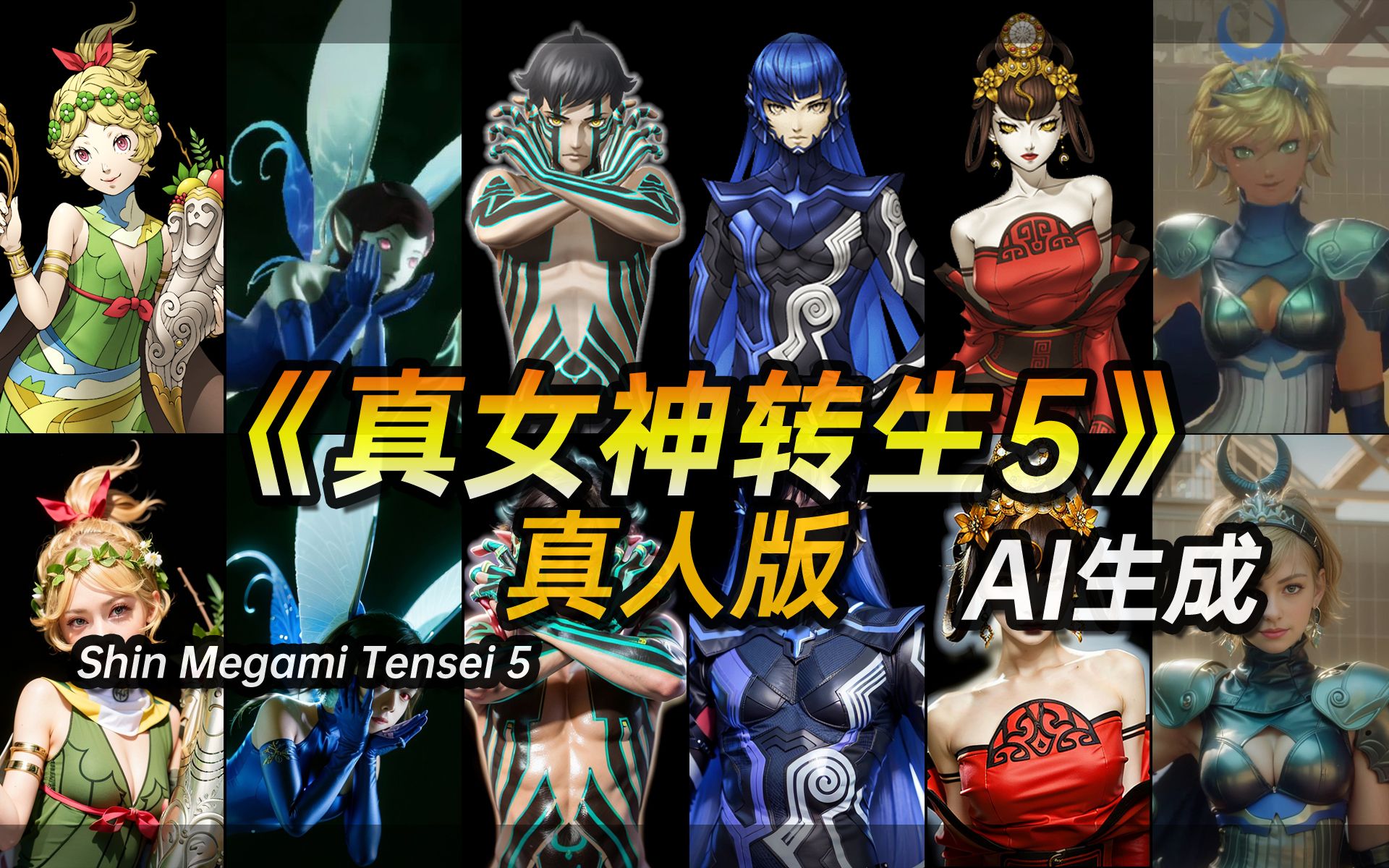 《真女神转生5》真人版【ai生成【shin megami tensei v real