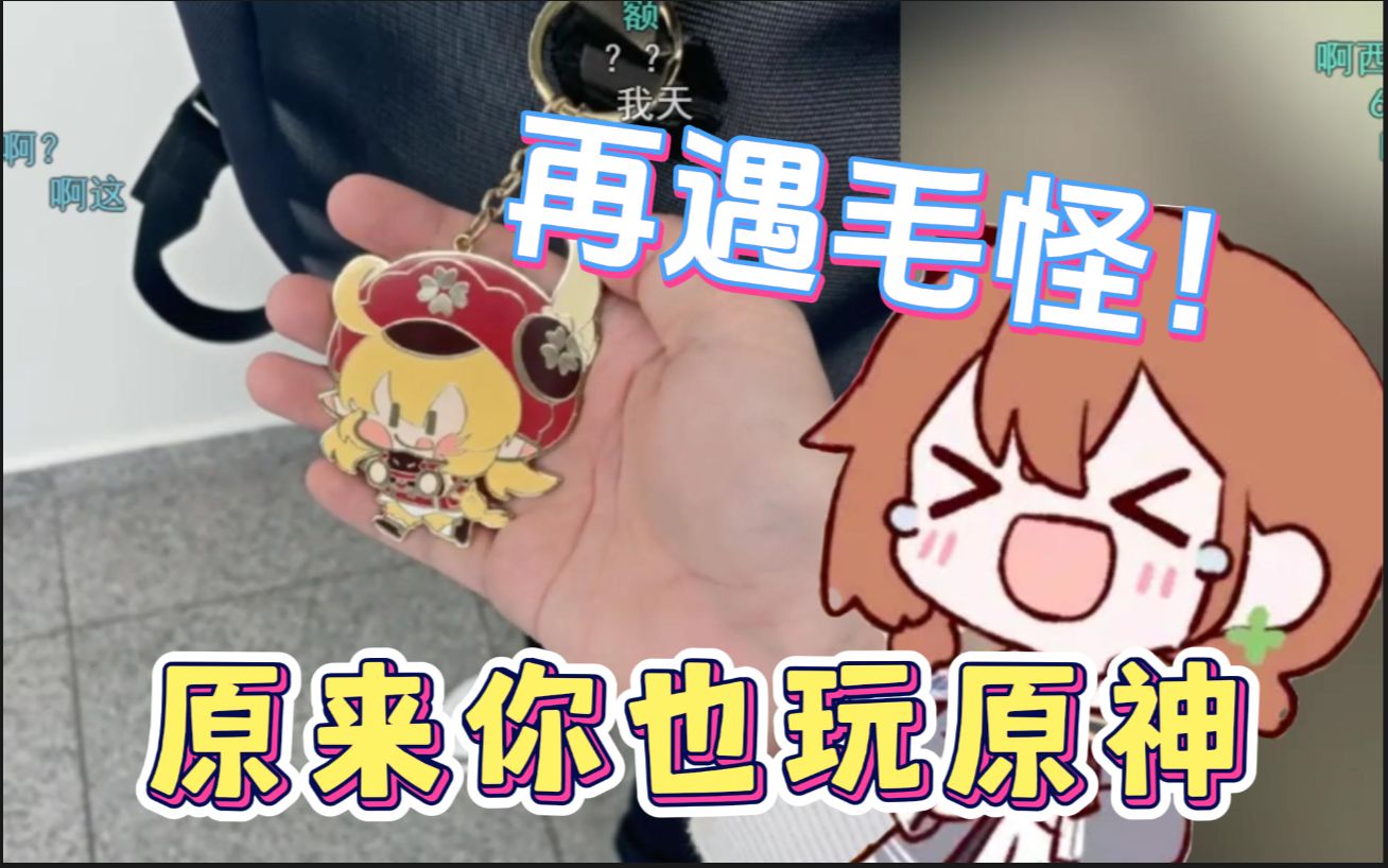 hanser户外直播再遇毛怪,原来你也玩原神!