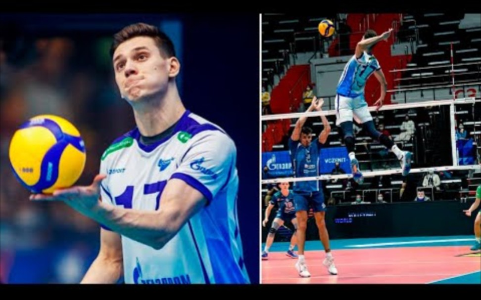 男排俄罗斯接应维克多波莱塔耶夫2021俄超男排联赛最佳表现cut