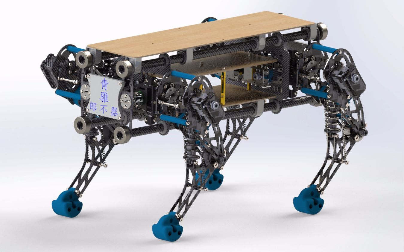 四足机器人【青骓】机械结构制作过程全纪录哔哩哔哩bilibili