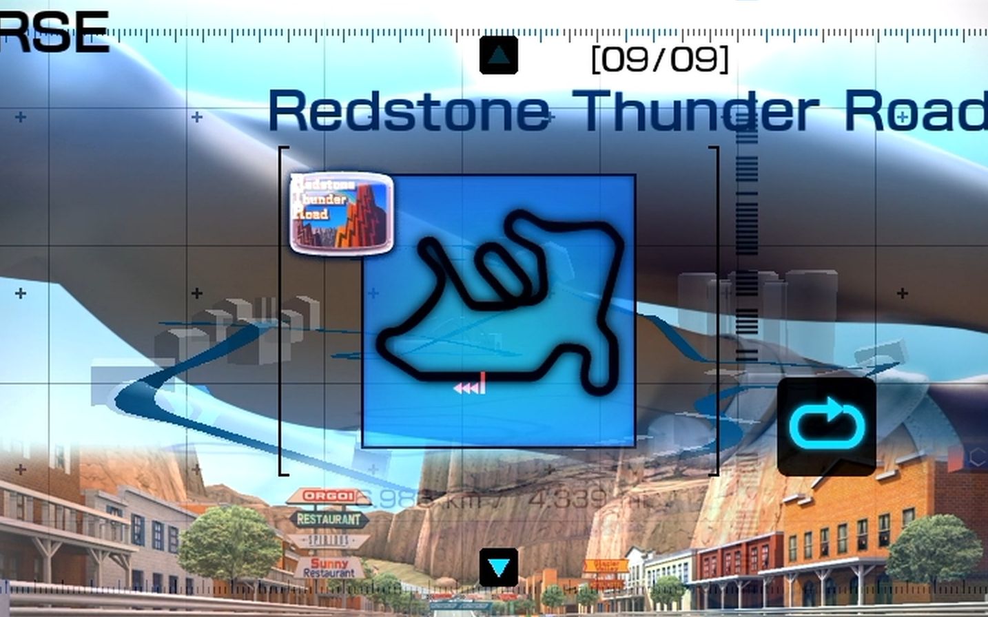 【PSV】山脊赛车赛道回放09Redstone Thunder Road