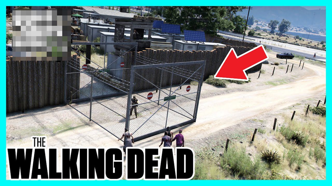 【阿航】GTA 丧尸路 制作双重安全门 保卫营地安全! | The Walking Dead 戴瑞生存日记番外篇02哔哩哔哩bilibili实况解说