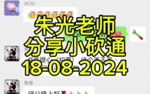 朱光老师分享小砍通18082024哔哩哔哩bilibili