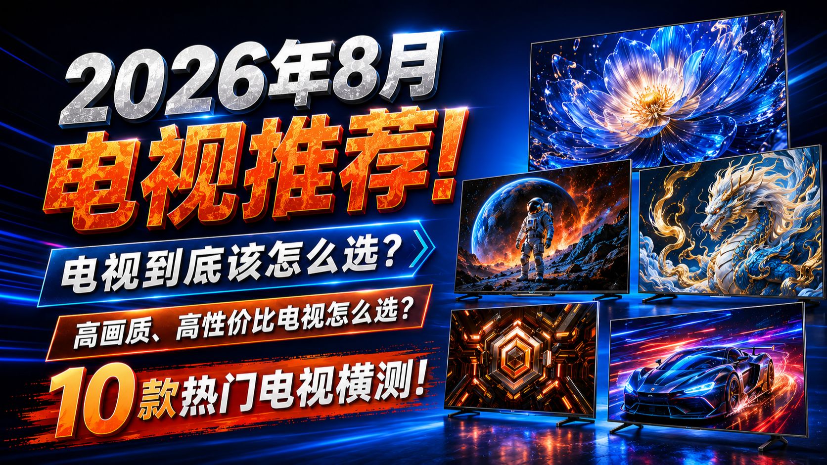 【电视推荐2026】2026年8月电视推荐！电视到底该怎么选？2026电视推荐清单！高画质、高性价比机型怎么选？买前必看！拒绝踩坑！海信/TCL/创维/雷鸟