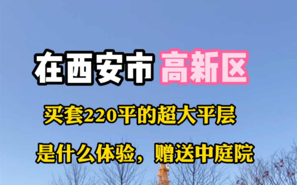 在西安市高新区买套220平的大平层是什么体验,锤子哥带你看一下,四室两厅三卫,超大客厅和落地窗,周边配套齐全,你喜欢吗哔哩哔哩bilibili