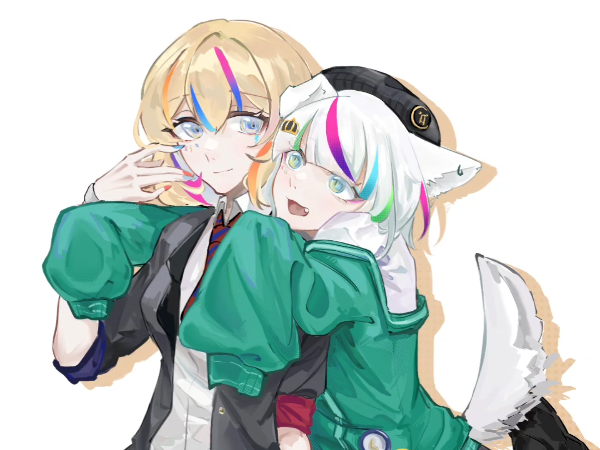 【wacca/华卡音舞】绘画过程 姐妹好