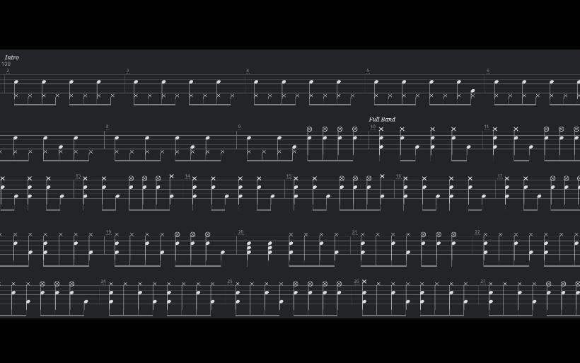 [图]Ghost - Square Hammer Drum Tab