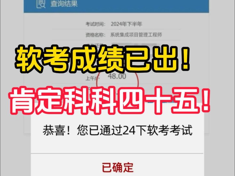 速看!这次真的不是狼来了,软考真的可以查成绩了!对成绩有异议的请尽快复查!哔哩哔哩bilibili