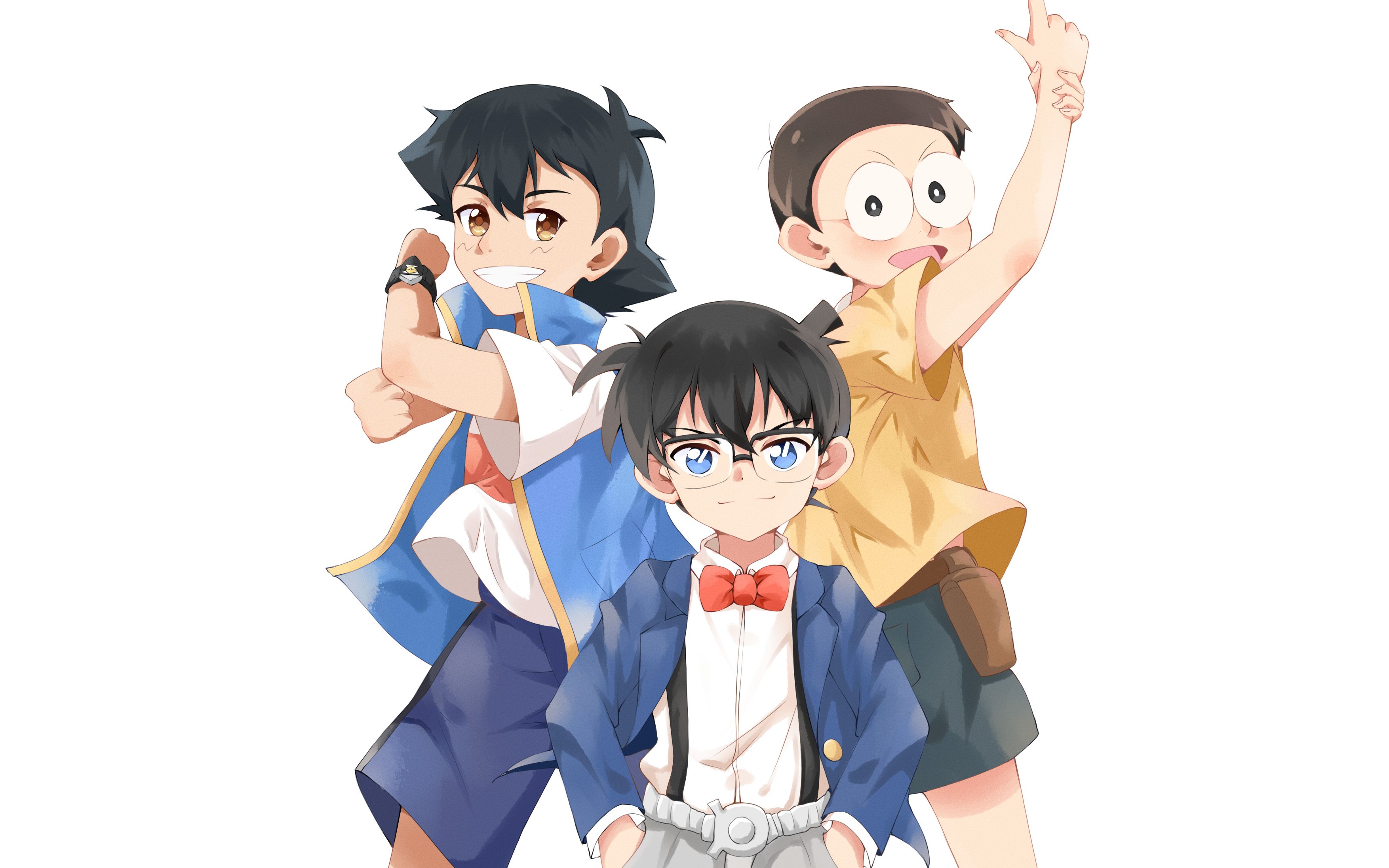 短裤少年上色过程