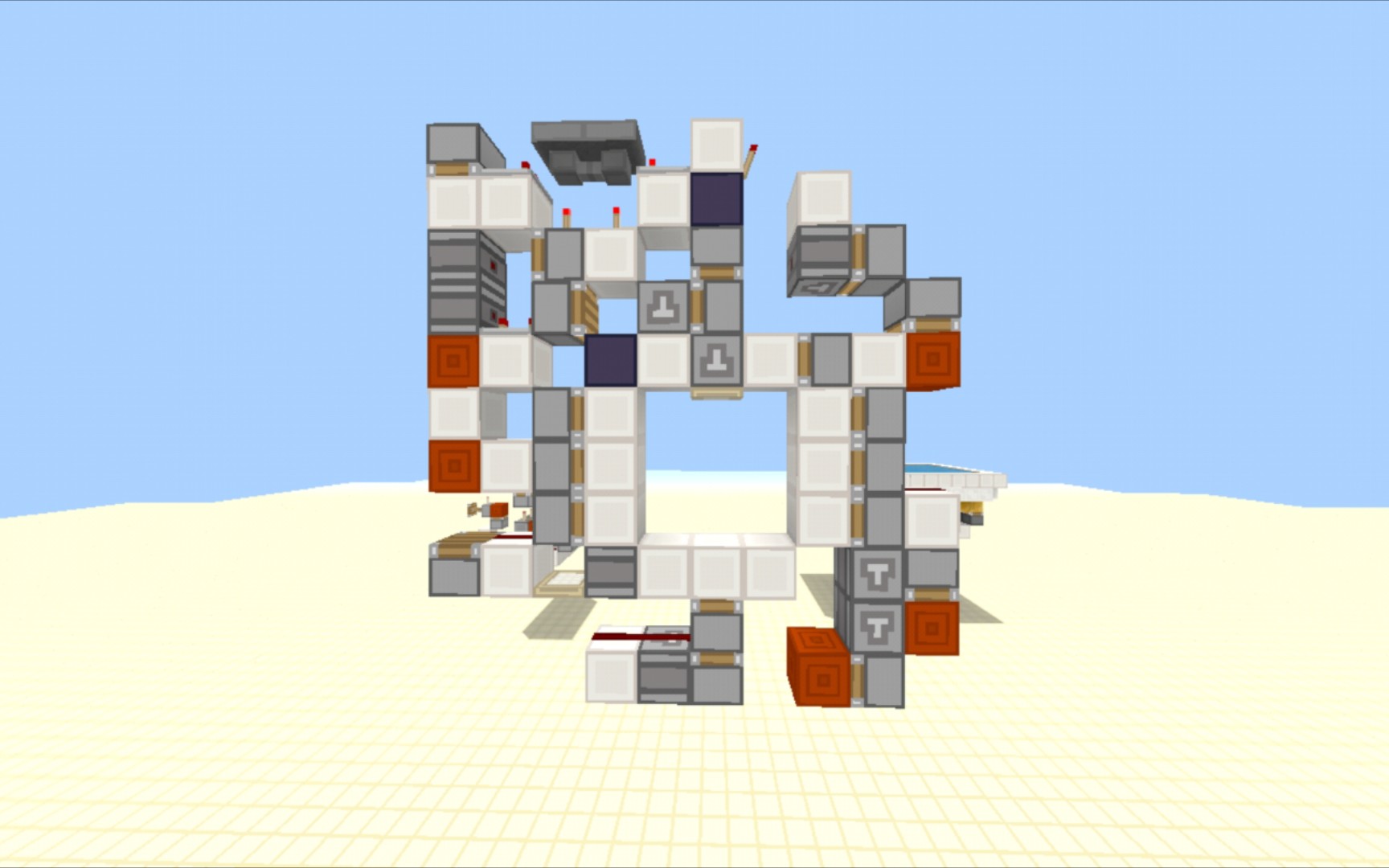 【mcbe】单片3×3活板门活塞门