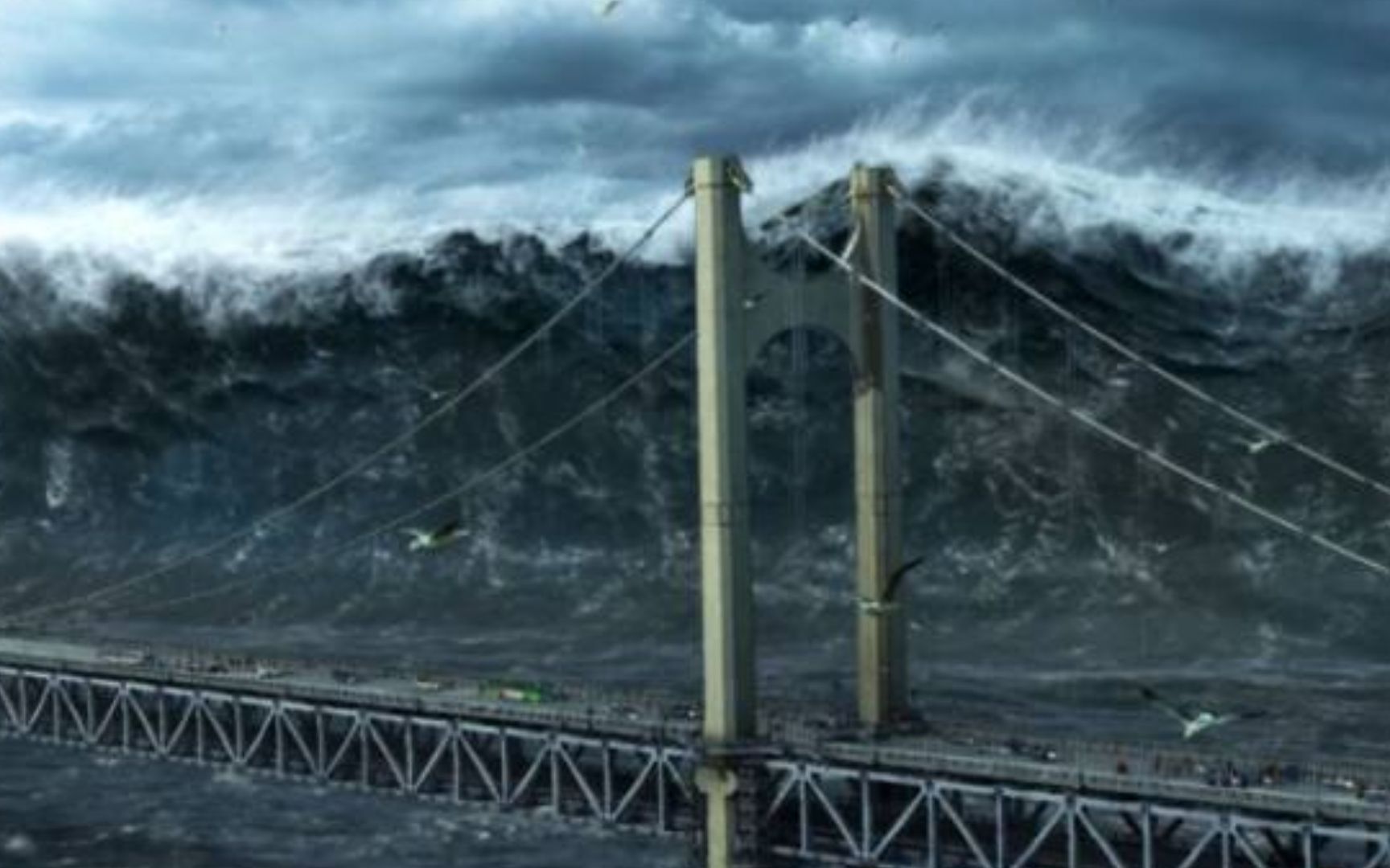 韩国釜山突遭海啸,巨浪高达百米,整座城市沦为废墟《海云台》