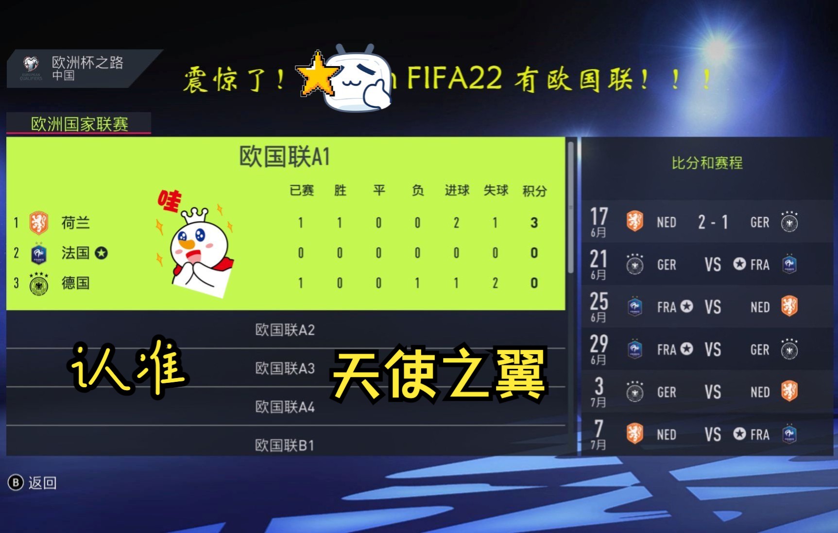 震惊了,FIFA22有欧国联?必须有,还有欧洲杯之路哔哩哔哩bilibili