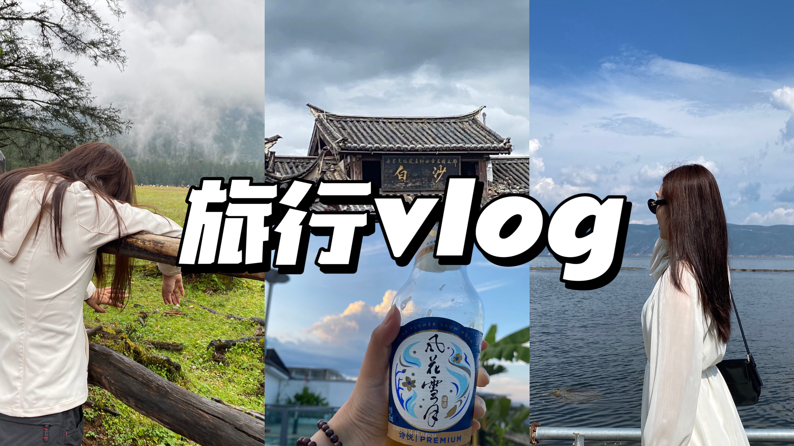 旅行vlog|彩云之南|牦牛肉火锅|丽江古城|玉龙雪山|云杉坪、蓝月谷|绝美洱海|日落苍山|大理石板烧|昆明老街|三口组酒廊|逛花市|酸菜牛肉火锅哔哩哔哩bilibili