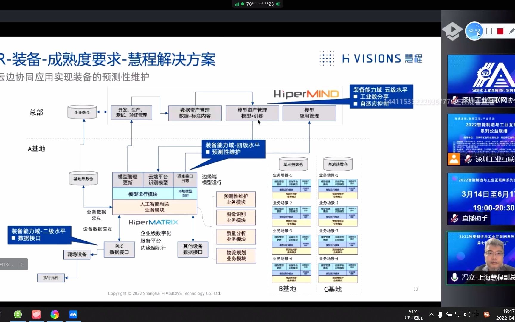 智能制造与工业互联网联播第七期数字化工厂通过理解《智能制造能力成熟度模型》推动工业互联网应用上海慧程工程技术服务有限公司副总裁冯立4哔哩...