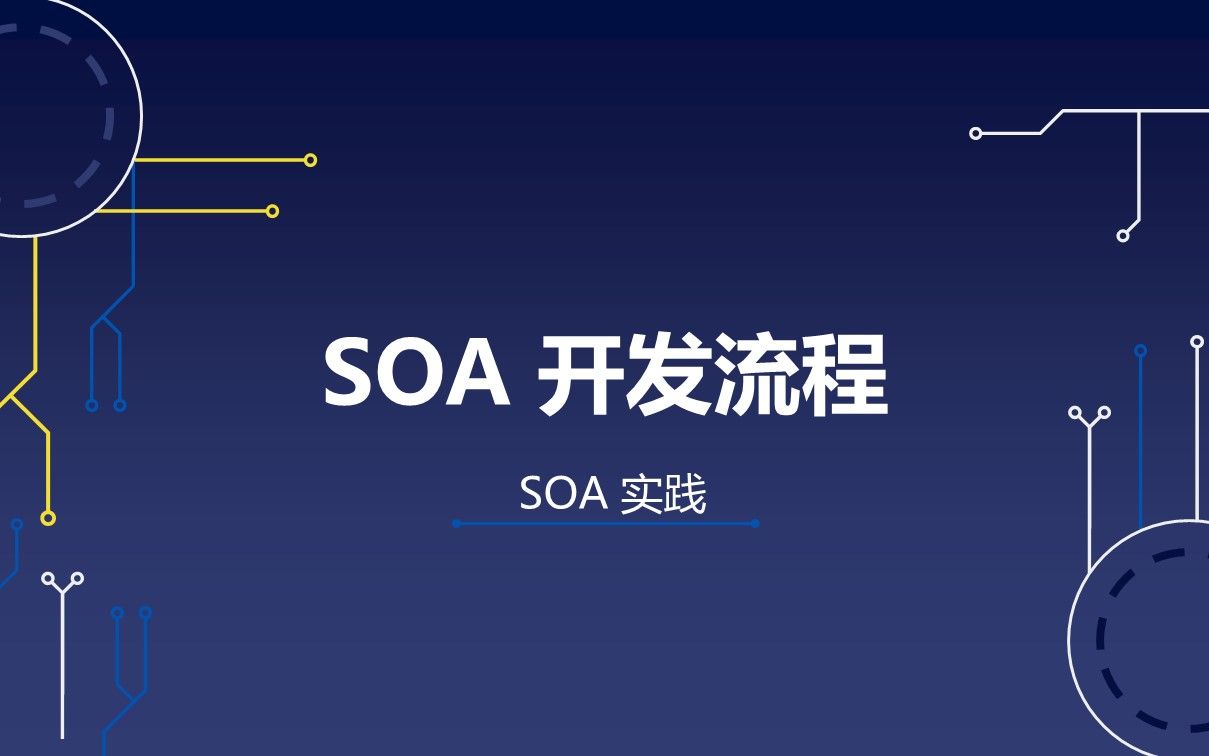 01 SOA 开发流程哔哩哔哩bilibili