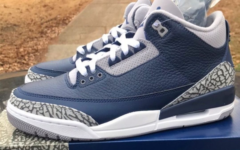 活动作品午夜蓝aj3实物上手颜值质感看着不错妥妥又是一款自穿好鞋