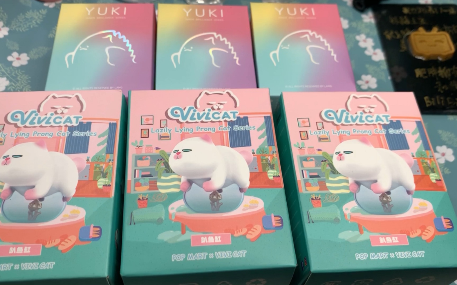拆盲盒yuki二代和vivicat懒坐猫二代二起来