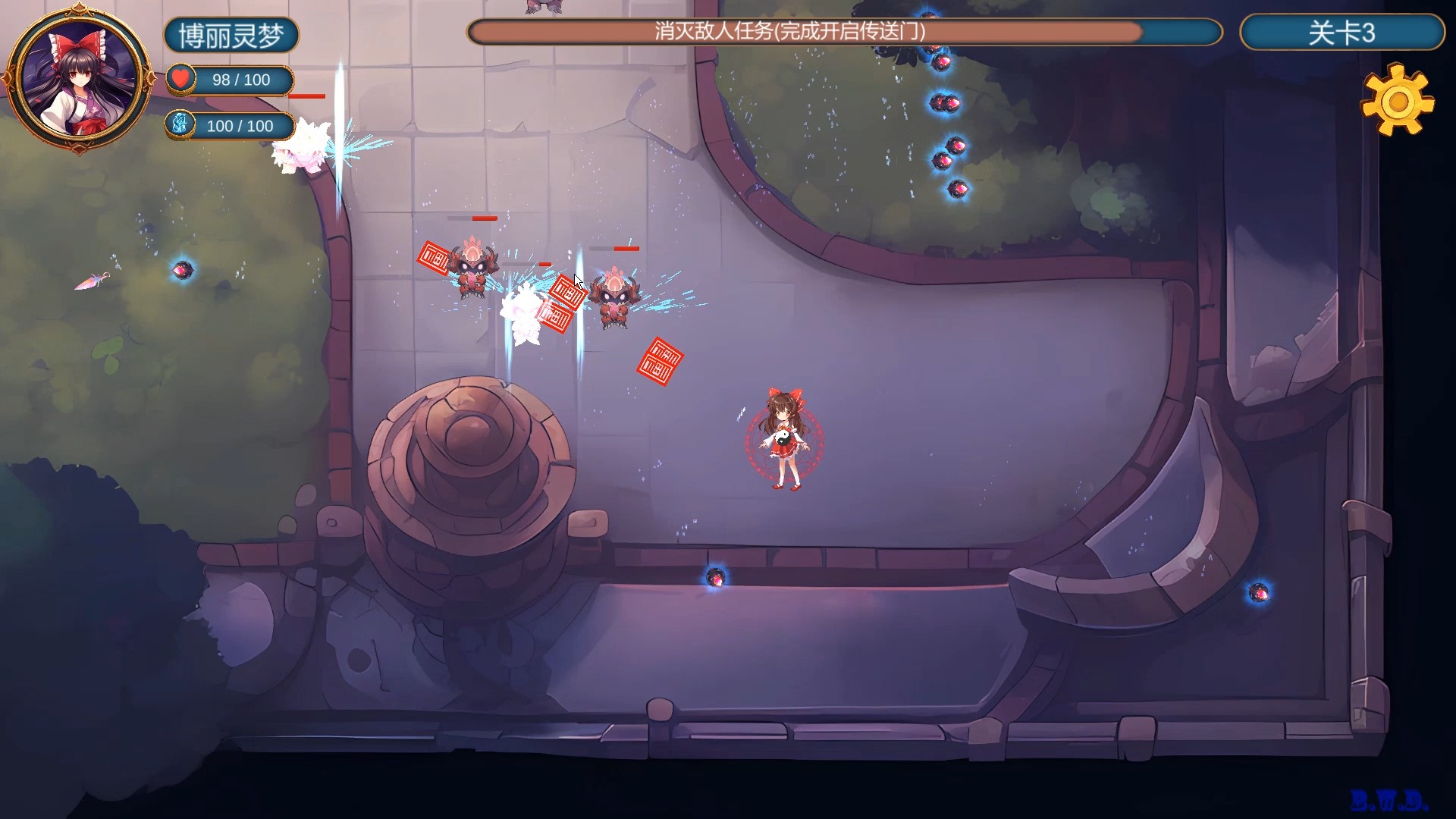 steam游戏东方永恒符卡-华丽弹幕跪倒在萌妹子的石榴裙下